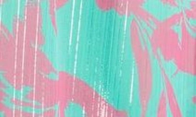 Adelyn Rae Katia Metallic Flutter Sleeve Tiered Sundress In Sea Green