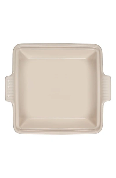 Shop Le Creuset Heritage 2 1/2 Quart Covered Square Stoneware Casserole In Shallot