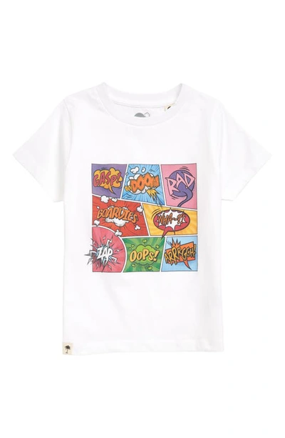 Shop Boardies Kids' Cosmic Organic Cotton Graphic Tee In White