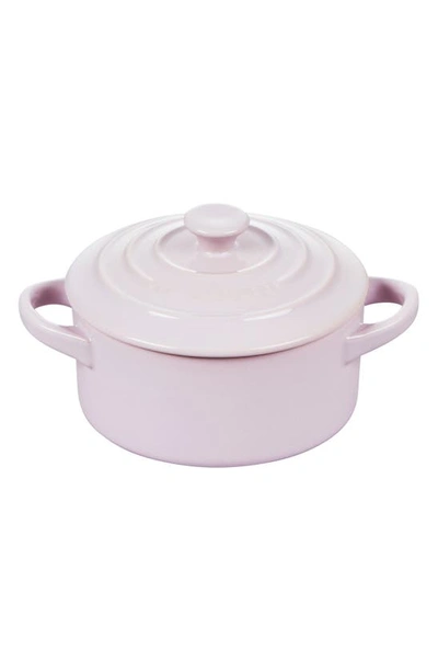 Shop Le Creuset Mini Round Cocotte In Shallot