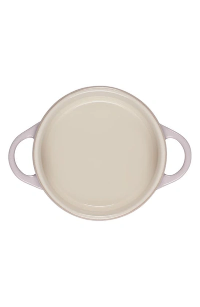 Shop Le Creuset Mini Round Cocotte In Shallot