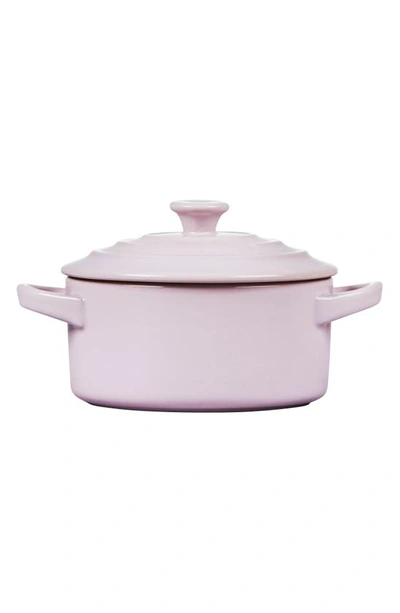 Shop Le Creuset Mini Round Cocotte In Shallot