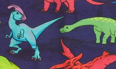 Shop Boardies Kids' Dinosaur Print Organic Cotton Blend T-shirt & Shorts In Multi