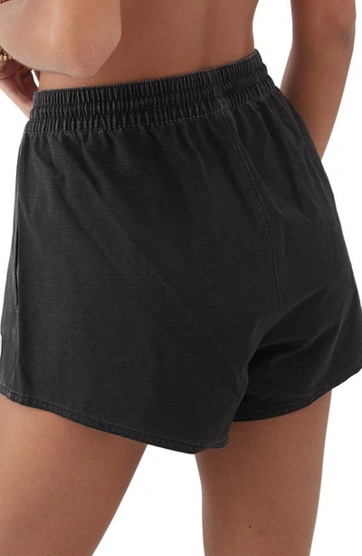 Shop O'neill Boneyard Cover-up Shorts In Black