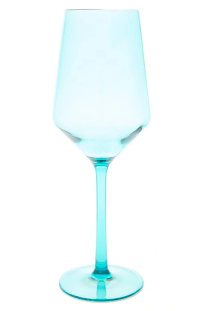 Shop Fortessa Sole Shatter Resistant 6-piece Sauvignon Blanc Wine Glasses In Aqua Sky