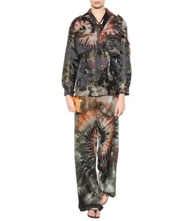 Shop Valentino Metallic Printed Jacket In Multicoloured