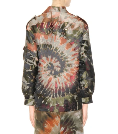 Metallic printed jacket