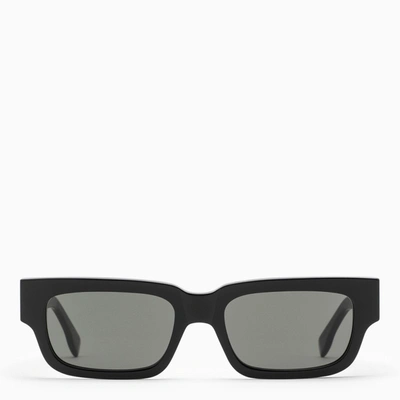 Shop Retrosuperfuture Roma 3627 Black Sunglasses