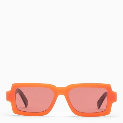 Shop Retrosuperfuture | Pilastro Orange/black Sunglasses