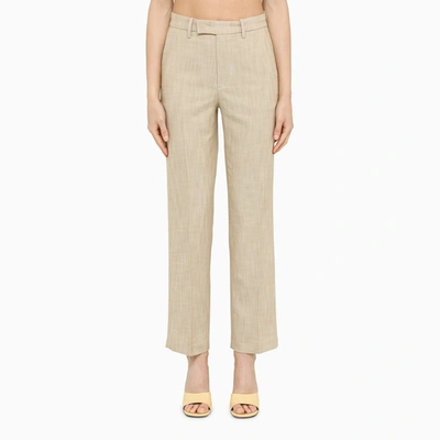 Department Five Viscose Rope Trousers In Beige
