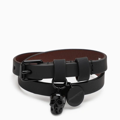 Shop Alexander Mcqueen | Black Double Bracelet