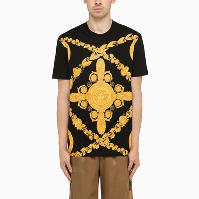 Shop Versace | Baroque Mask Black/gold T-shirt
