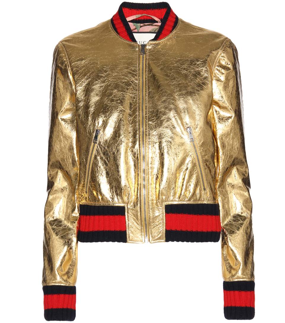 gucci metallic jacket