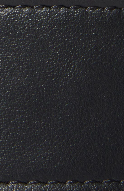 Shop Christian Louboutin Loubinthesky Spike Leather Belt In Cm6s Black/ Gold