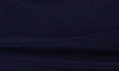 Betsy & Adam V-neck Cascading Ruffle Gown In Navy