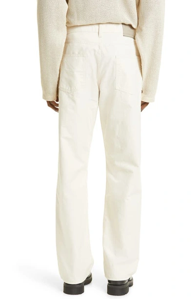 Shop Our Legacy Formal Cut Relaxed Tapered Leg Jeans In Naturelle Sincere Canvas