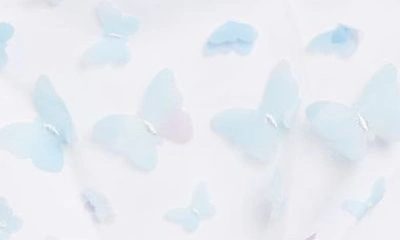 Shop Little Angels Kids' 3d Butterfly Dress In Blue Multi