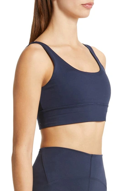 Shop Outdoor Voices Freeform Scoop Sports Bra In Navy