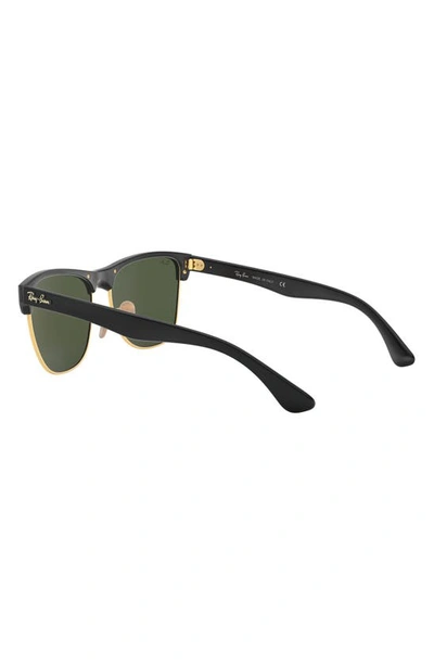 Shop Ray Ban Highstreet 57mm Sunglasses In Demi Black/ Green Solid