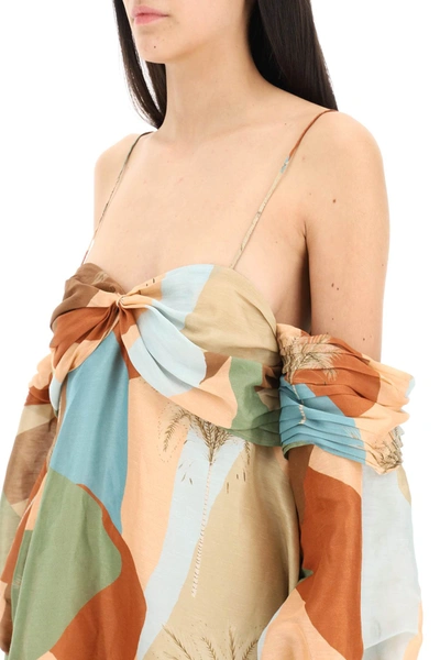 Shop Raquel Diniz 'abby' Linen Silk Mini Dress