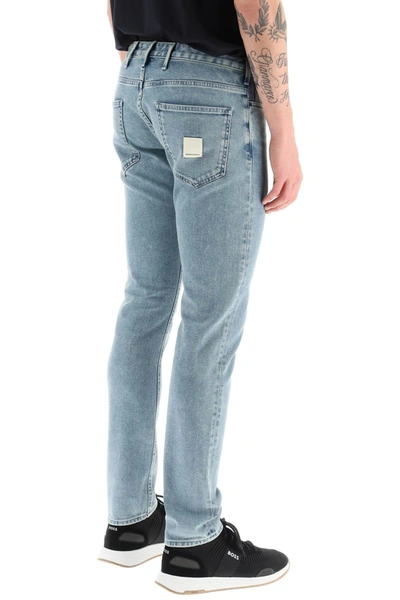 Shop Emporio Armani Low Rise Slim Fit Jeans