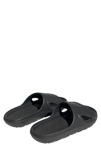 Shop Adidas Originals Adicane Slide Sandal In Carbon/ Carbon/ Core Black