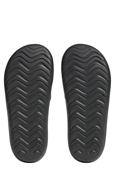 Shop Adidas Originals Adicane Slide Sandal In Carbon/ Carbon/ Core Black