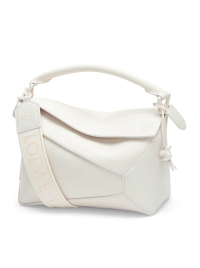 Shop Loewe Small Puzzle Edge Bag In Nude & Neutrals