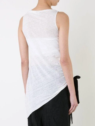 Shop Forme D'expression 'pleated' Tank Top In White