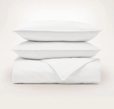 Shop Boll & Branch Organic Quilt Set In White Airy Voile