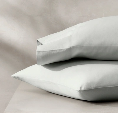 Shop Boll & Branch Organic Reserve Pillowcase Set In Sky