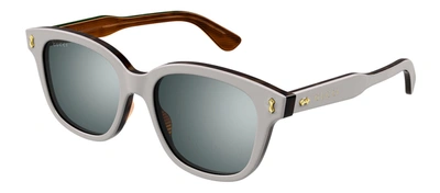 Shop Gucci Gg1264s M 004 Square Sunglasses In Brown