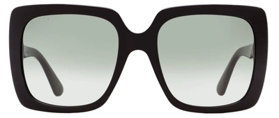Shop Gucci Women's Crystal Logo Sunglasses Gg0418s 001 Black 54mm