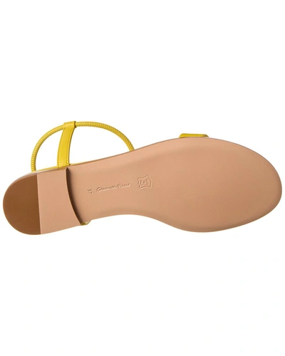 Gianvito Rossi Jaime Leather Sandal In Yellow