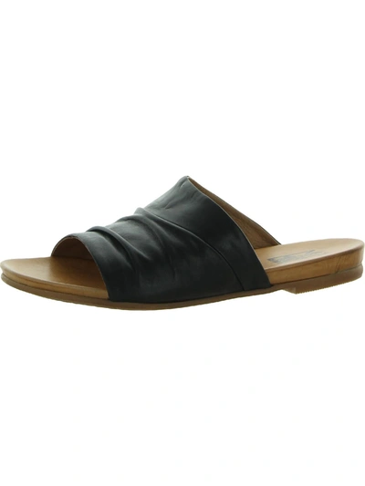 Shop Miz Mooz Aria Womens Leather Slip On Slide Sandals In Black