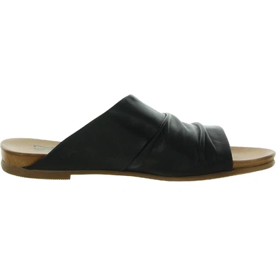 Shop Miz Mooz Aria Womens Leather Slip On Slide Sandals In Black