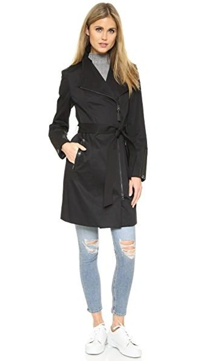 Shop Mackage Estelle Trench In Black