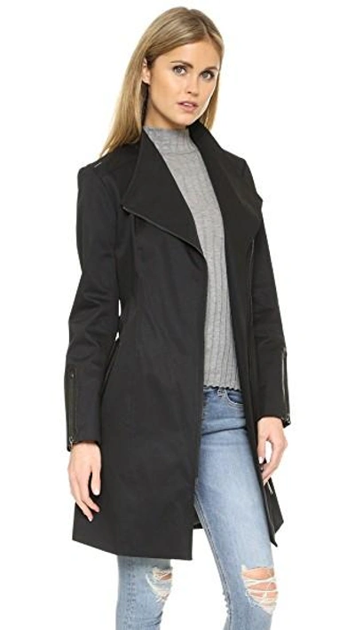 Shop Mackage Estelle Trench In Black