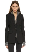 VERONICA BEARD Long & Lean Jacket with Melange Uptown Dickey