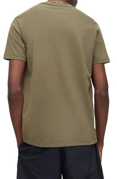 Shop Allsaints Brace Tonic Organic Cotton T-shirt In Leaf Green