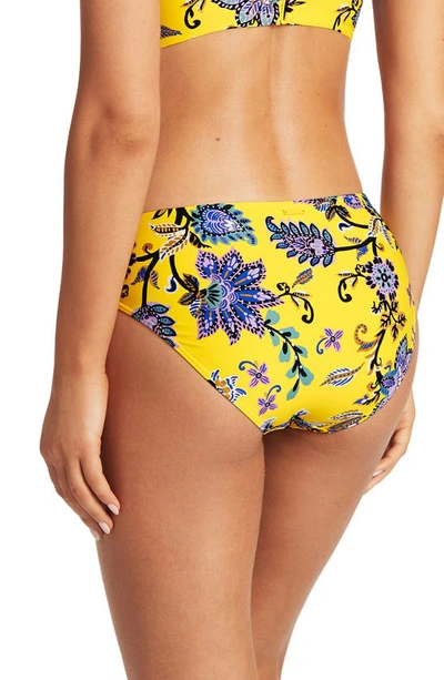 Sea Level Mid Bikini Bottoms In Citrus