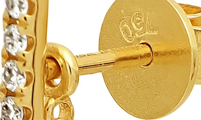 Bony Levy Aviva Diamond Linear Drop Earrings In 18k Yellow Gold