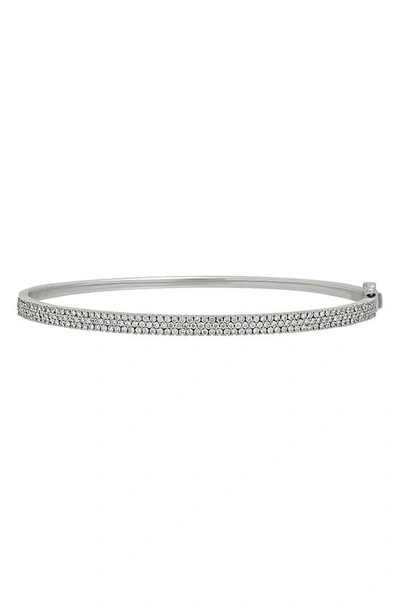 Shop Bony Levy Audrey Diamond Bangle In 18k White Gold