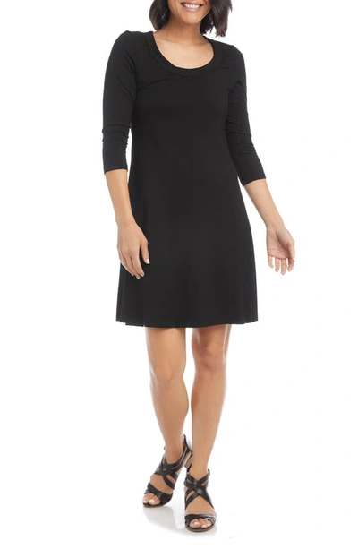 Karen Kane Scoop Neck Jersey Dress In Black