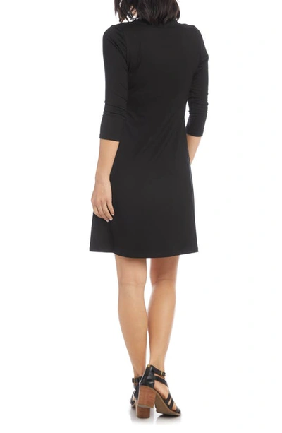 Karen Kane Scoop Neck Jersey Dress In Black