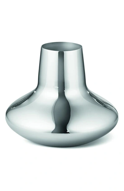 Shop Georg Jensen Koppel Vase In Silver