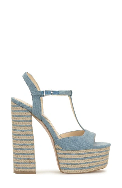 Shop Jessica Simpson Ameeka Espadrille Platform Sandal In Medium Blue