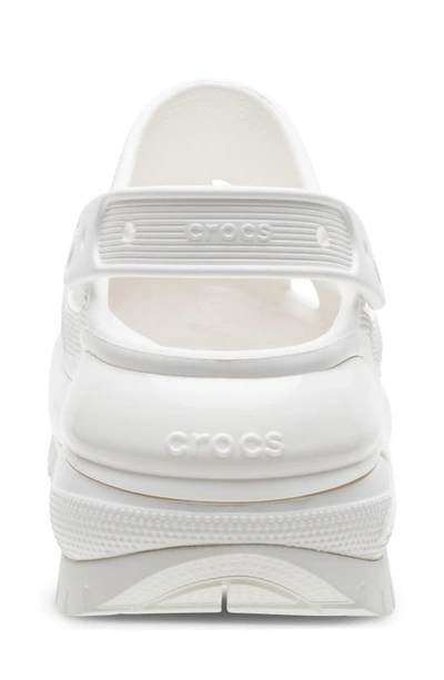 Shop Crocs Classic Mega Crush Platform Clog In White