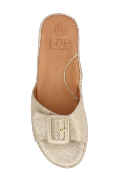 L'amour Des Pieds Callye Sandal In Gold