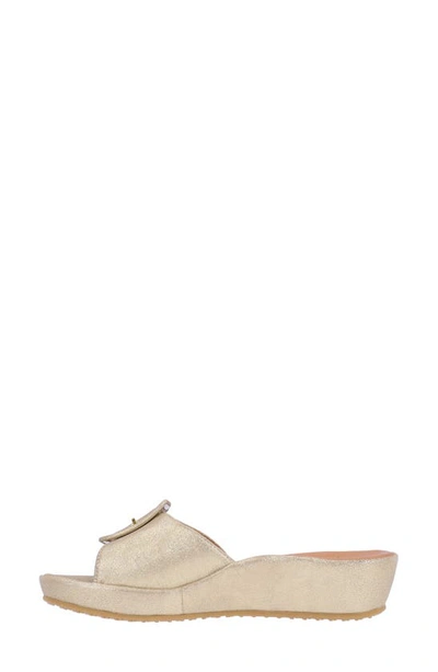 Shop L'amour Des Pieds Callye Sandal In Gold